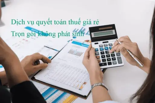 Bảng giá dịch vụ kế toán, quyết toán thuế, báo cáo tài chính, sổ sách kế toán 3 Dịch vụ quyết toán thuế giá rẻ